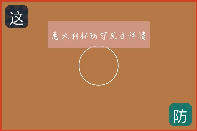 意大利杯防守反击详情